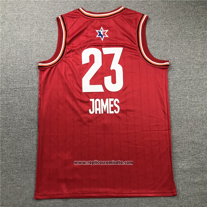Camiseta All Star 2020 Los Angeles Lakers Lebron James #23 Rojo